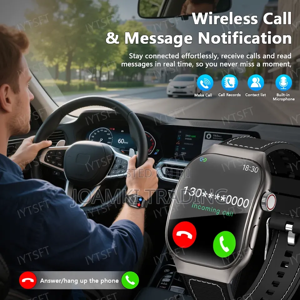 2.01" Curved Screen Smartwatch Men, Women, Bt Call,