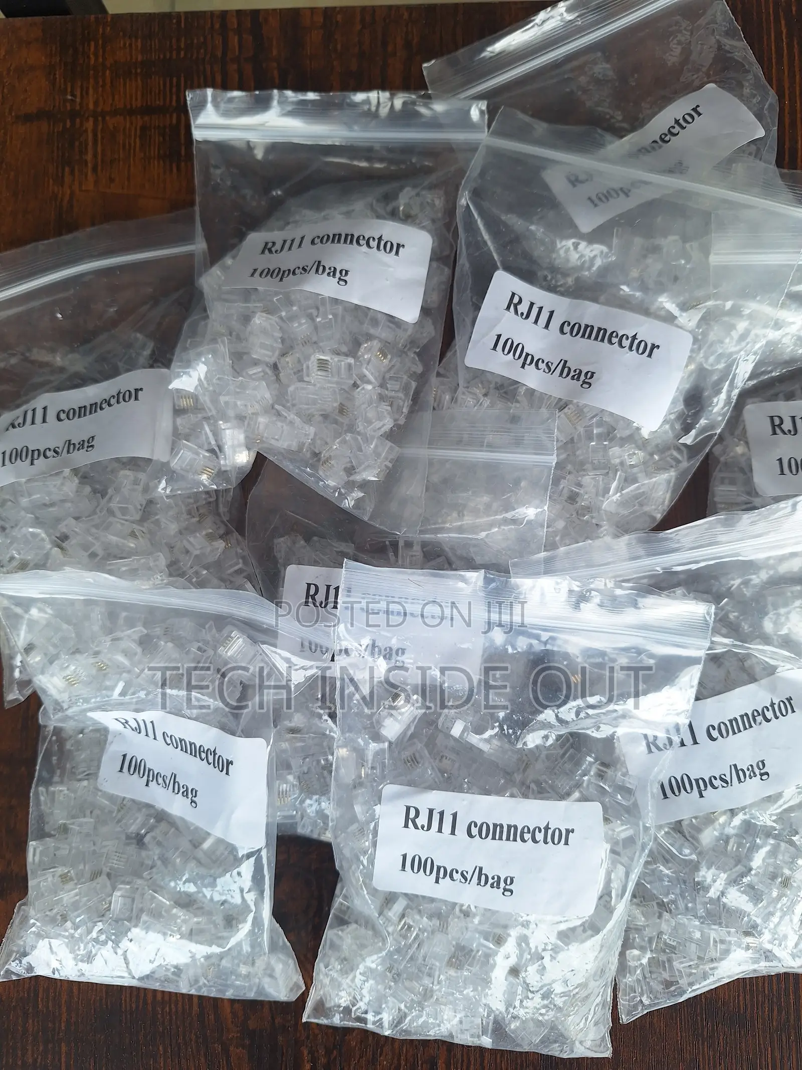 100 Pieces of RJ11 Plugs