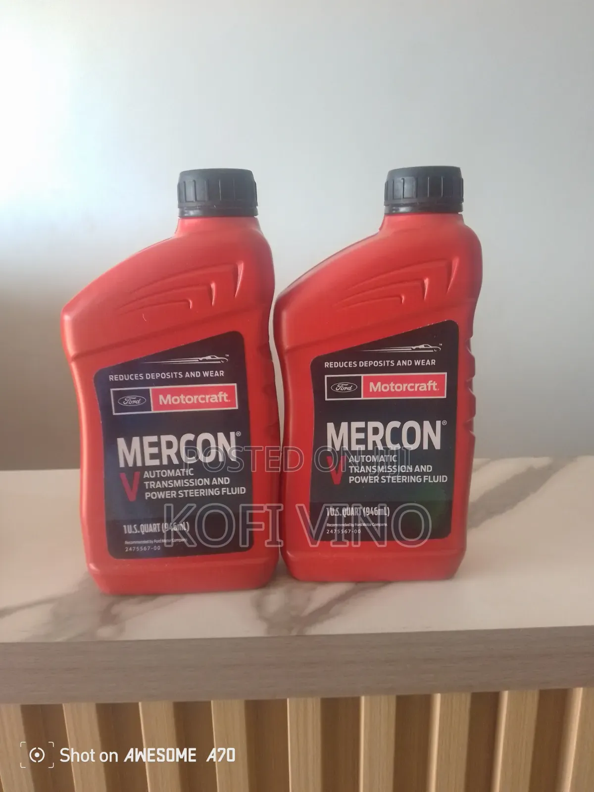 Motorcraft Mercon v Transmission Oils
