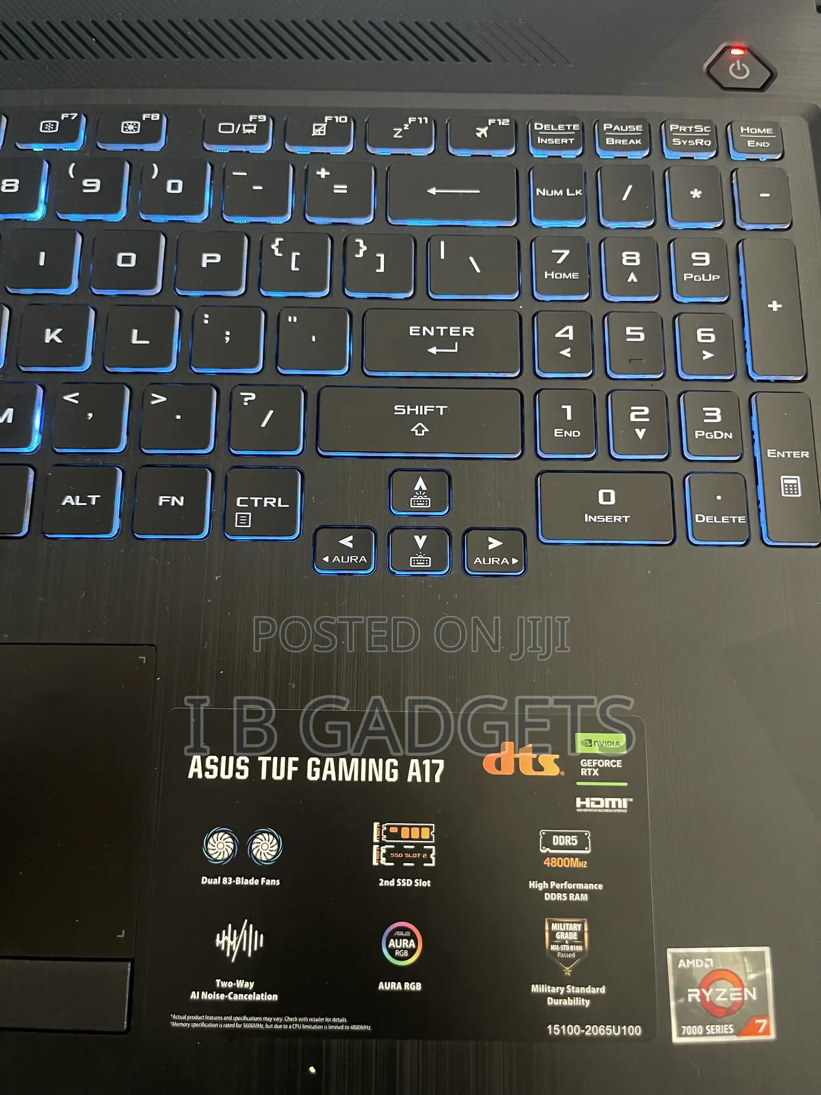 Laptop Asus TUF Gaming A17 8GB AMD Ryzen 7 SSD 512GB