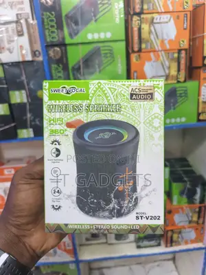 SweetVocal ST-V202 Wireless Bluetooth Speaker RGB Light, Powerful Bass