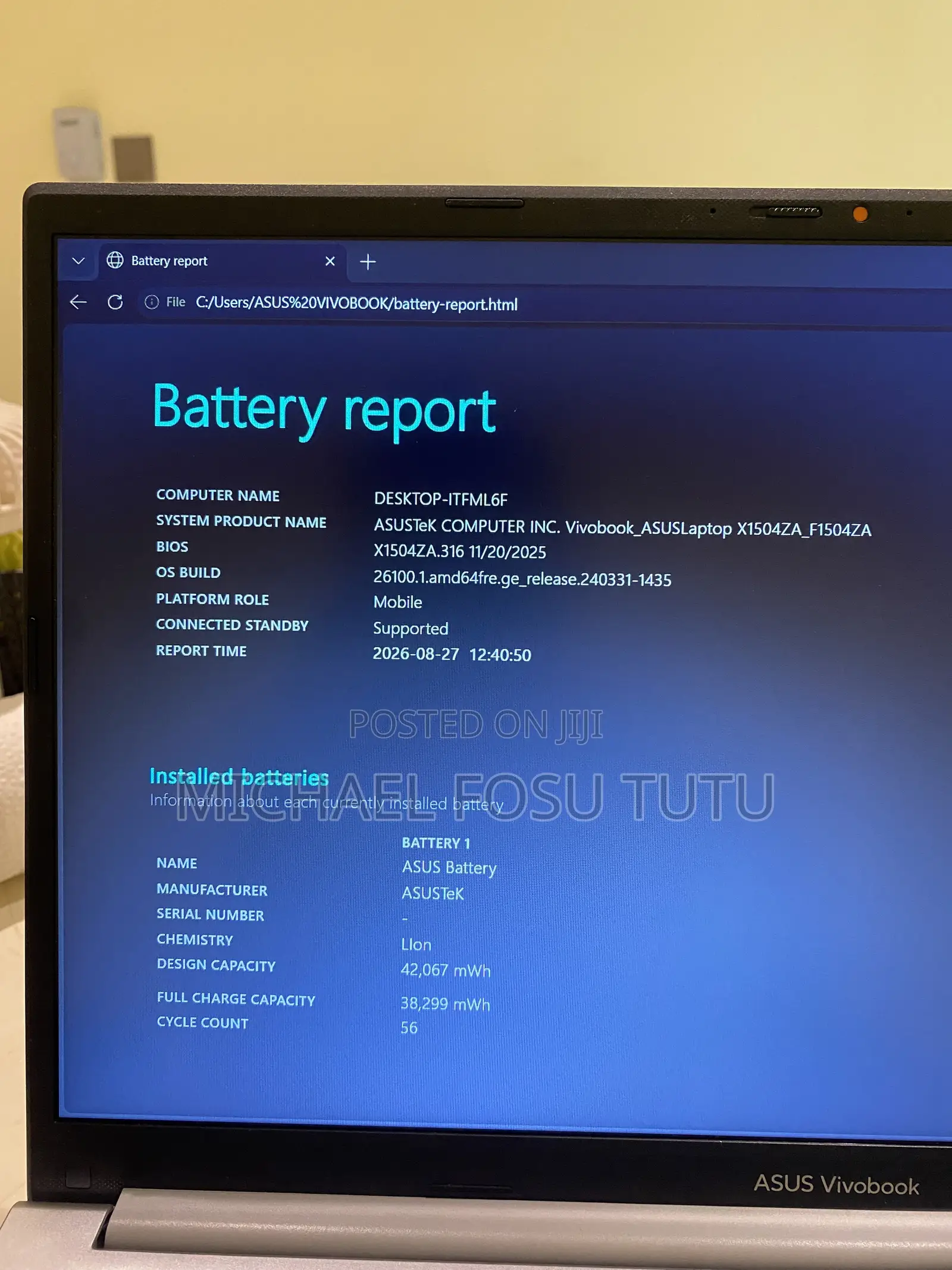 Laptop Asus Vivobook 15 16GB Intel Core i7 SSD 1T