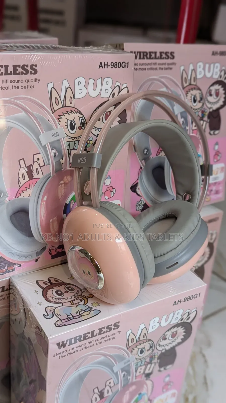 Wireless AH-980G1 RGB Bluetooth Headset, Noise Reduction for Kids