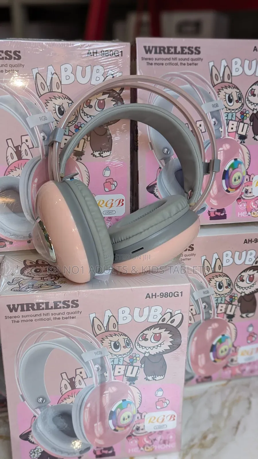Wireless AH-980G1 RGB Bluetooth Headset, Noise Reduction for Kids