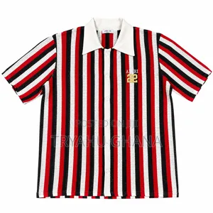 Simple Red and White Amiri Shirt for Sale