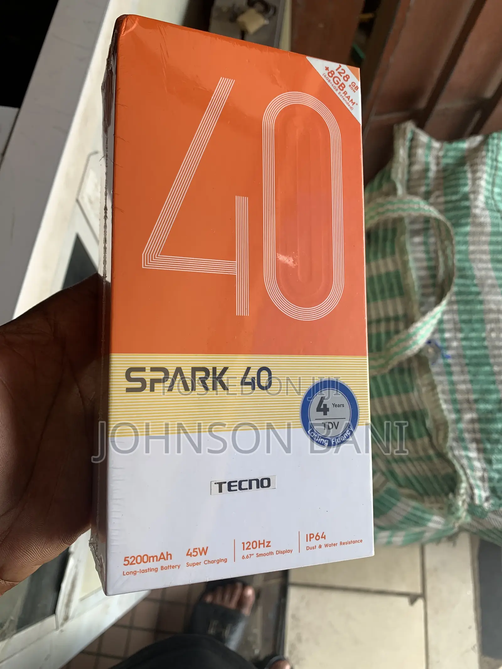 New Tecno Spark 40 256 GB Black