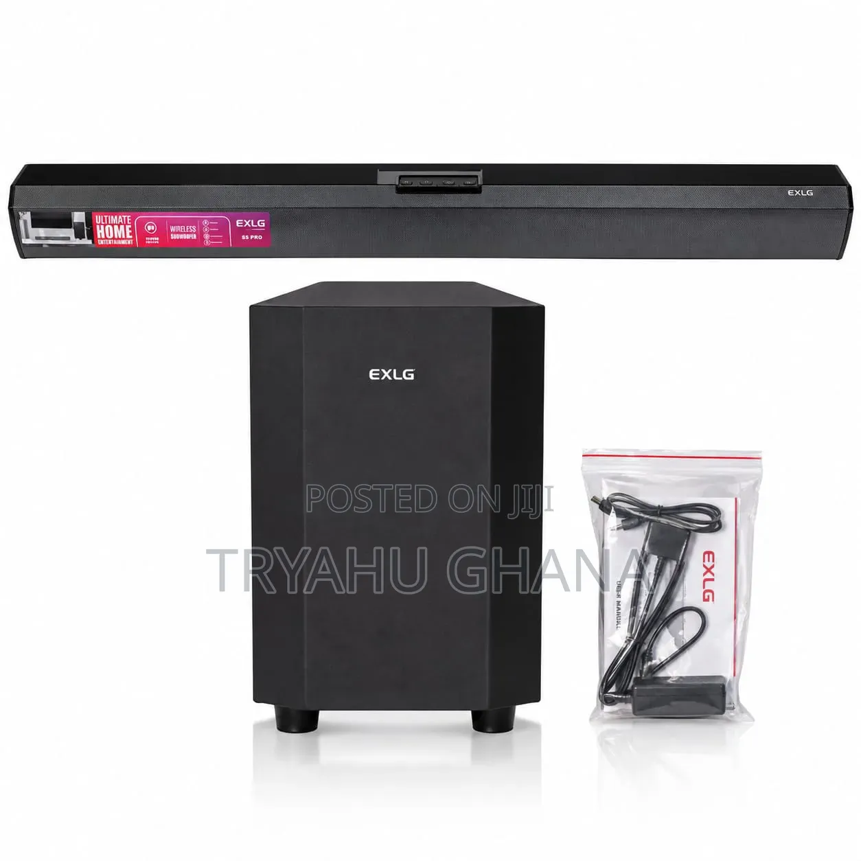 Shop the EXLG S5 Pro Soundbar With Wireless Subwoofer at Tryahu Ghana