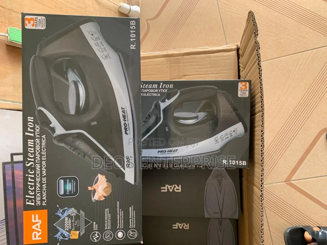 RAF Pro Heat Steam Iron 2200W Pro Fast Ironing Pro