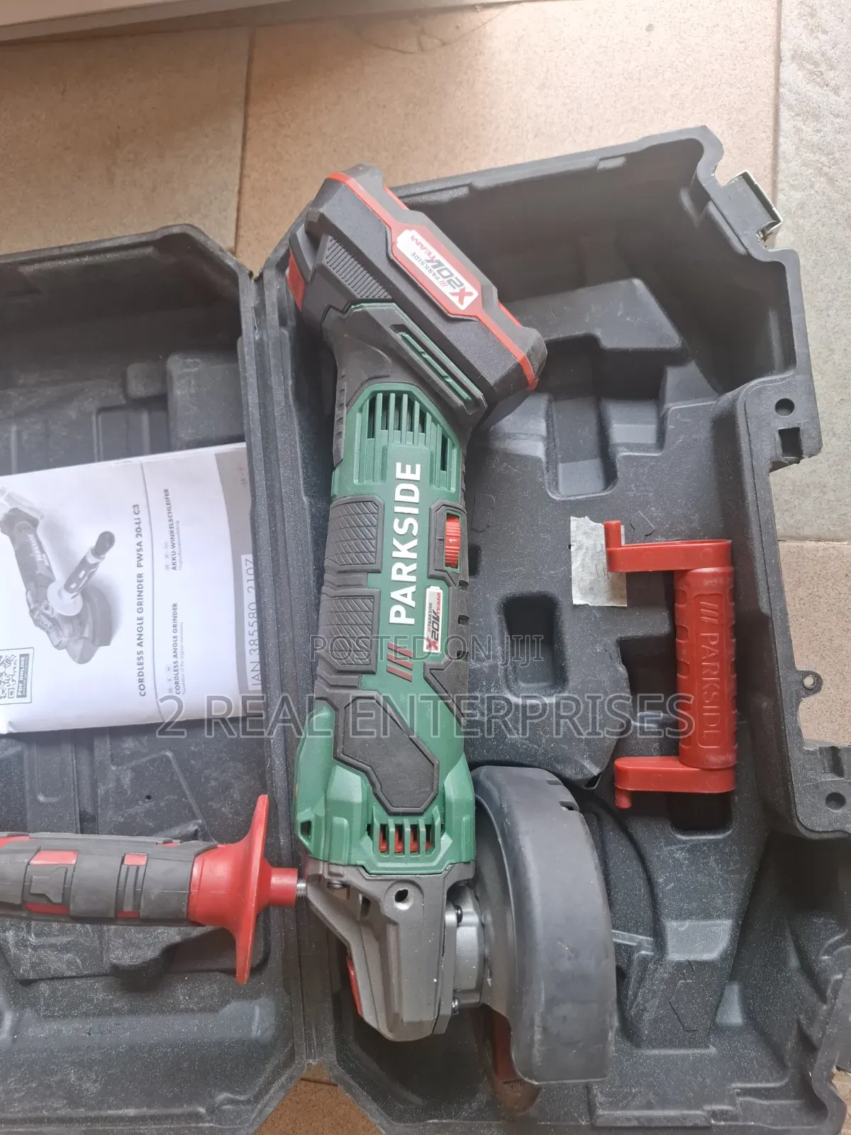 Parkside 20V Angle Grinder PWSA20-Li C3 W 2.0Ah Battery PAP20A1