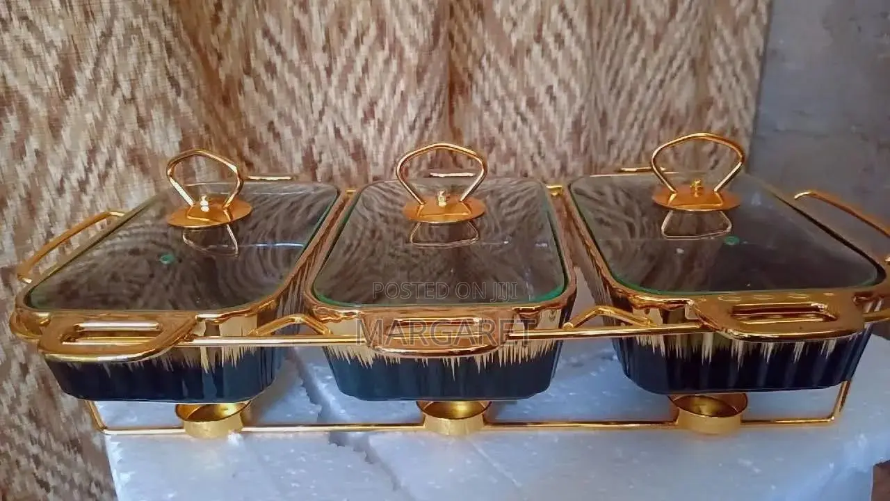 3pcs Ceramic Chafing Dish