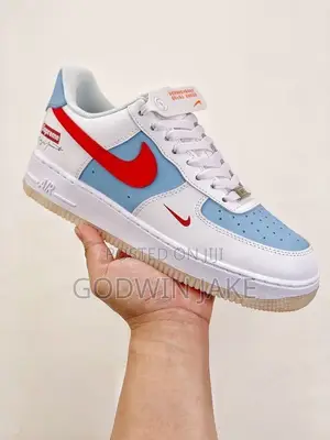 Nike Air Force 1 Low – White, Blue & Red