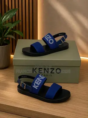 Luxury Kenzo Open-Toe Slides / Slippers