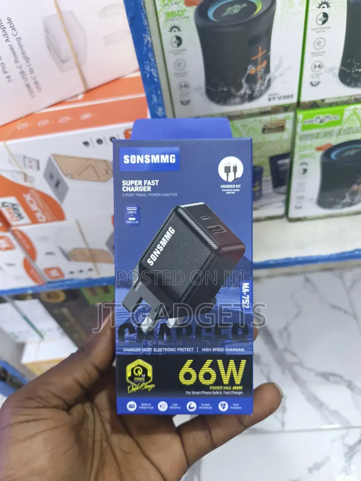 Power Adapter — Super Fast Charger Built for Safety and Speed.