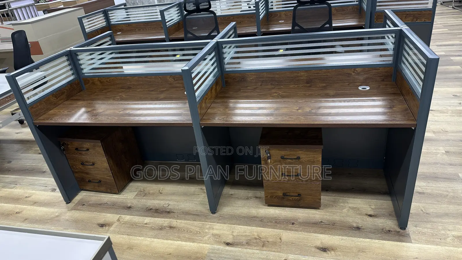 4-Person Office Workstation (45-D)