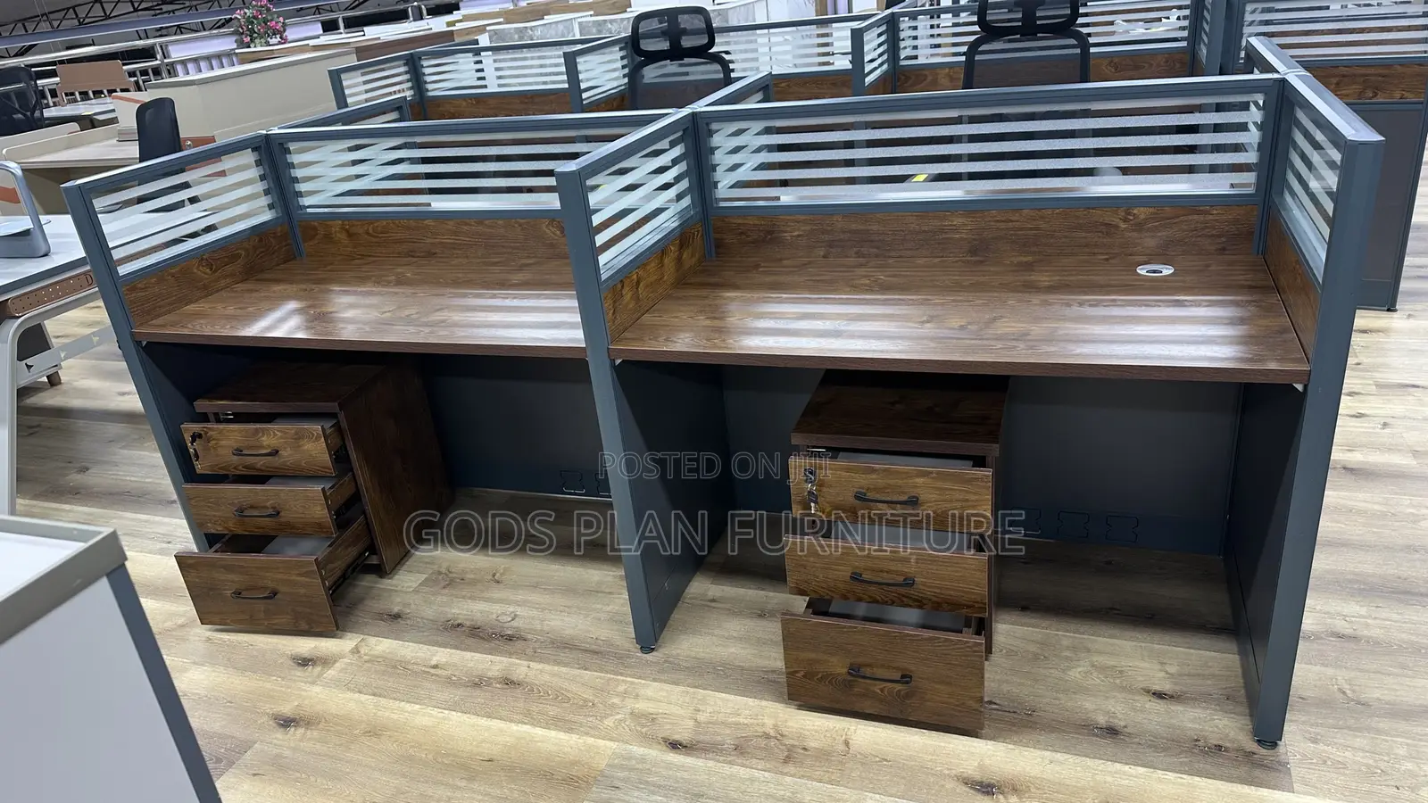 4-Person Office Workstation (45-D)