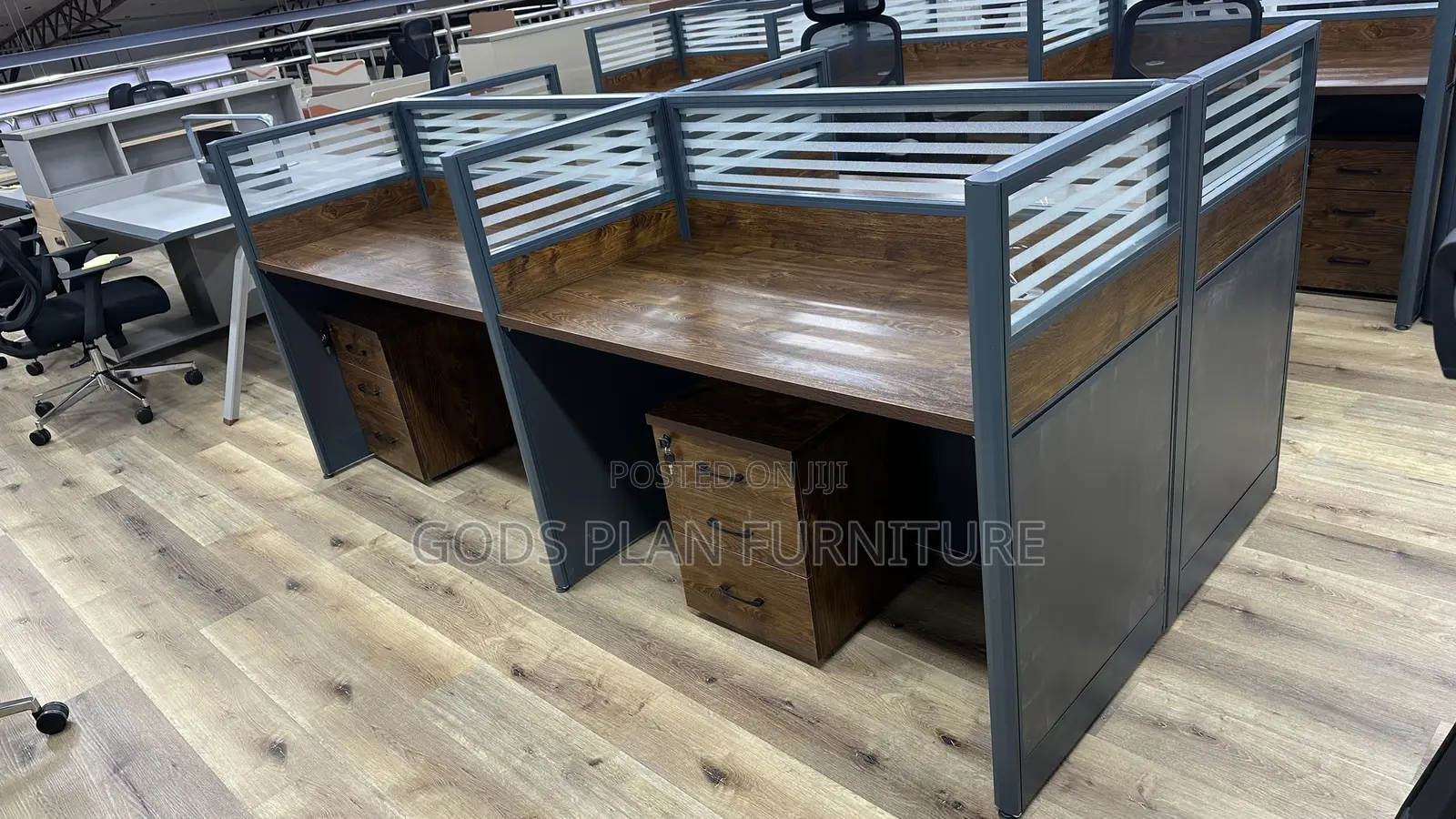 4-Person Office Workstation (45-D)