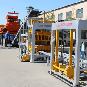 QTJ6-15 PLC Concrete Hollow Block Making Machine Fully Automatic