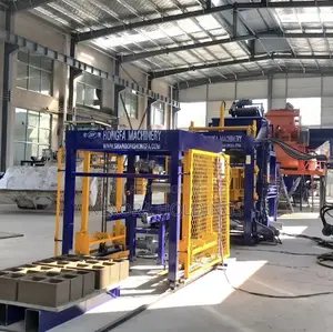QTJ6-15 PLC Concrete Hollow Block Making Machine Fully Automatic