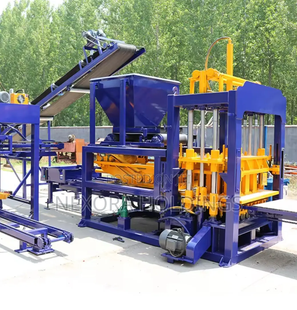 QTJ6-15 PLC Concrete Hollow Block Making Machine Fully Automatic