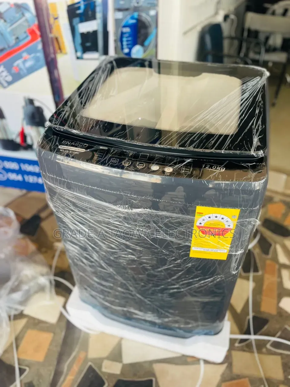 12kg Capacity Suitable for Large Home Nasco Automatic Washing Machine