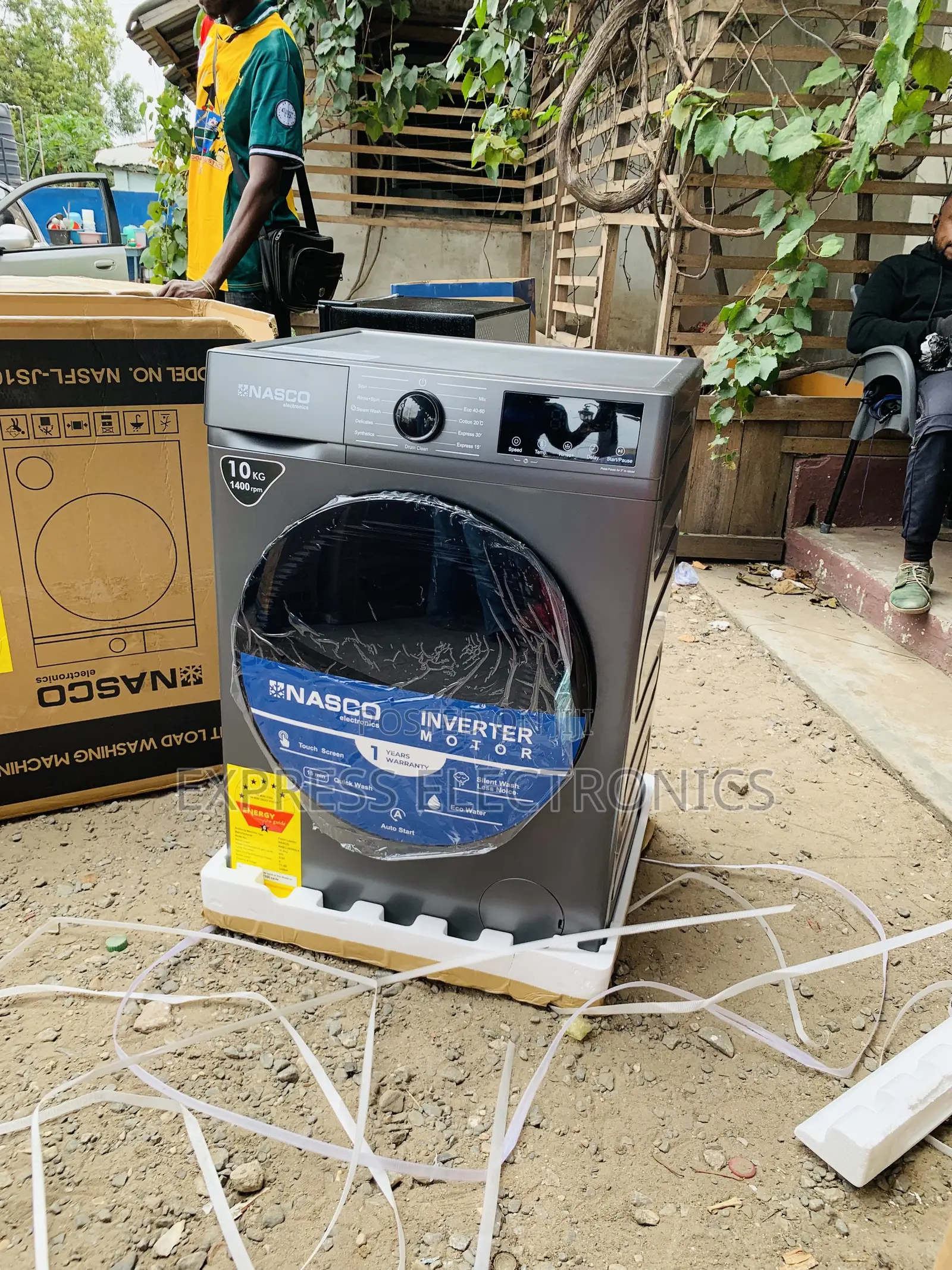 Brand New Nasco 10KG Front Load Washing Machine (NASFL-JS10KG-S)