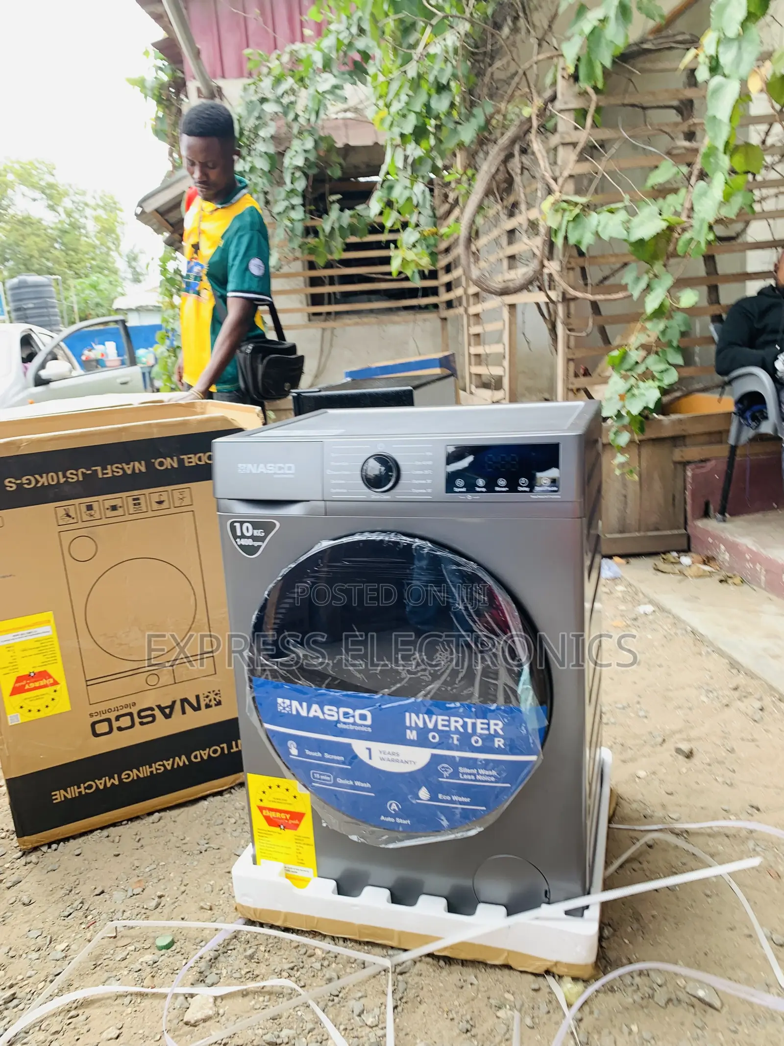 High Quality Nasco 10KG Front Load Washing Machine (NASFL-JS10KG-S)