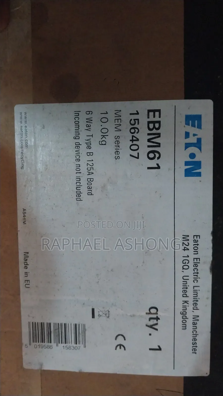 125A 6 Way Type B Distribution Board