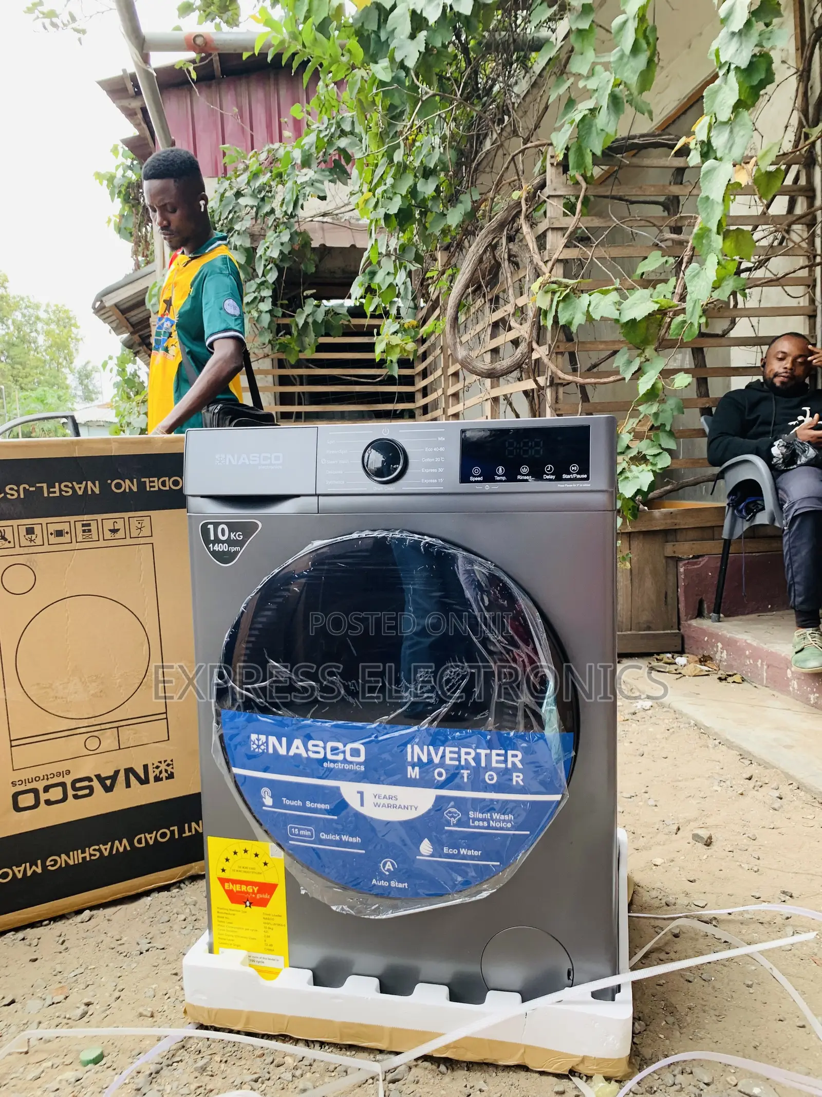 Very Cool Price Nasco 10KG Front Load Washing Machine (NASFL-JS10KG-S)