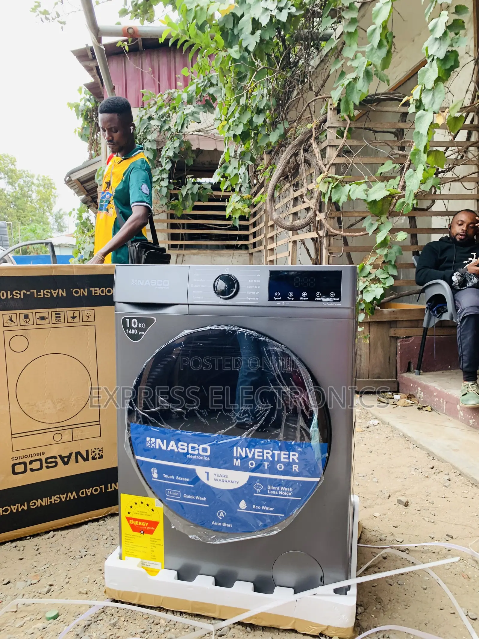 Very Cool Price Nasco 10KG Front Load Washing Machine (NASFL-JS10KG-S)