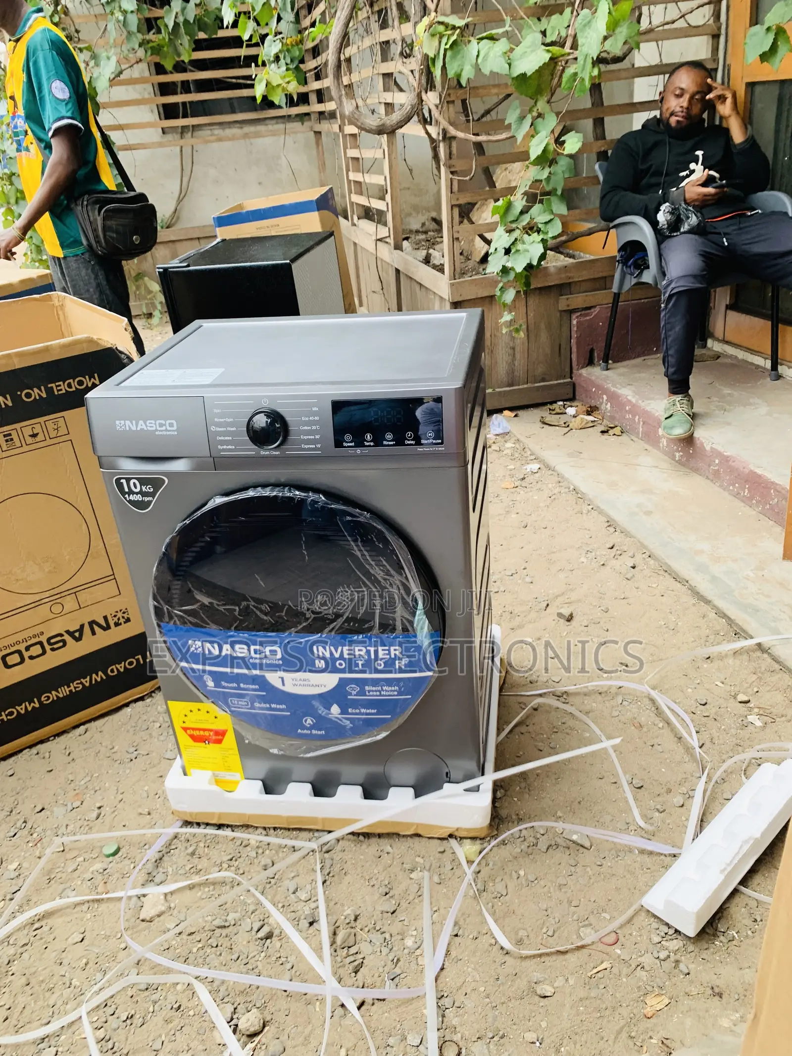 Spectacular Performance Nasco 10KG Front Load Washing (NASFL-JS10KG-S)