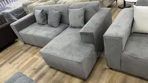 Fabric L-Shaped Sofa (5a-3)