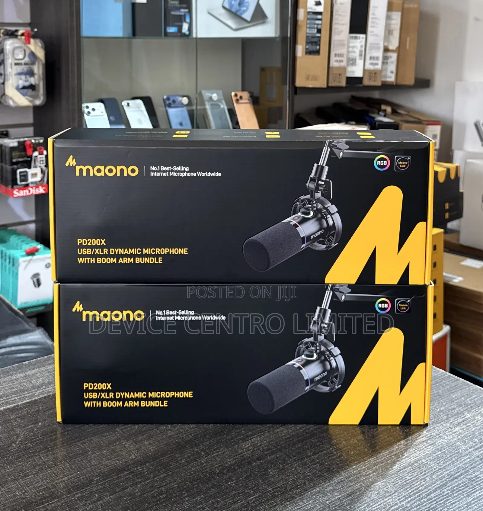 Maono PD200X USB/XLR Microphone With Boom Arm Bundle