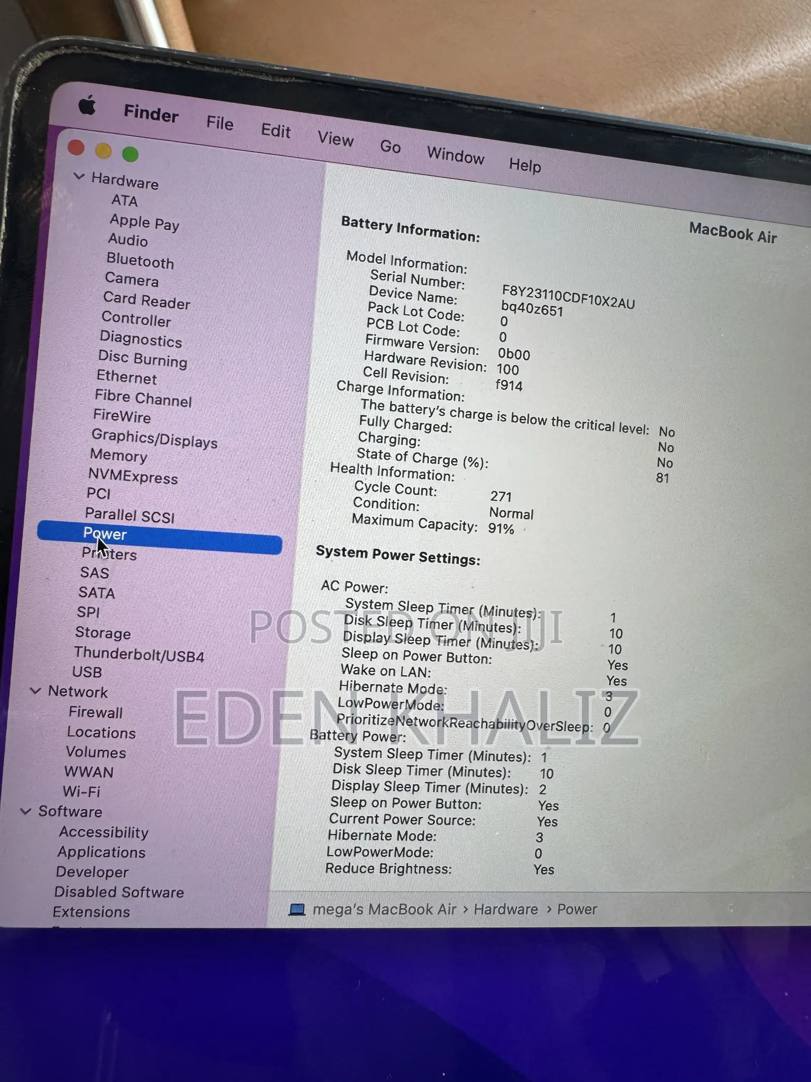 Laptop Apple MacBook Air 2022 M2 8GB Apple M2 SSD 256GB