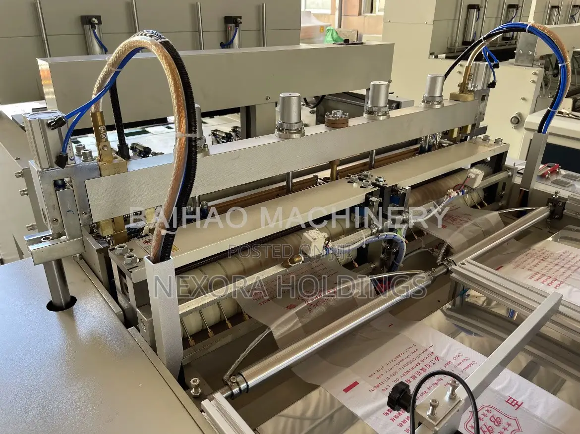 Full Automatic Super Speed Biodegradable Plastic T Shirt Bag Machine