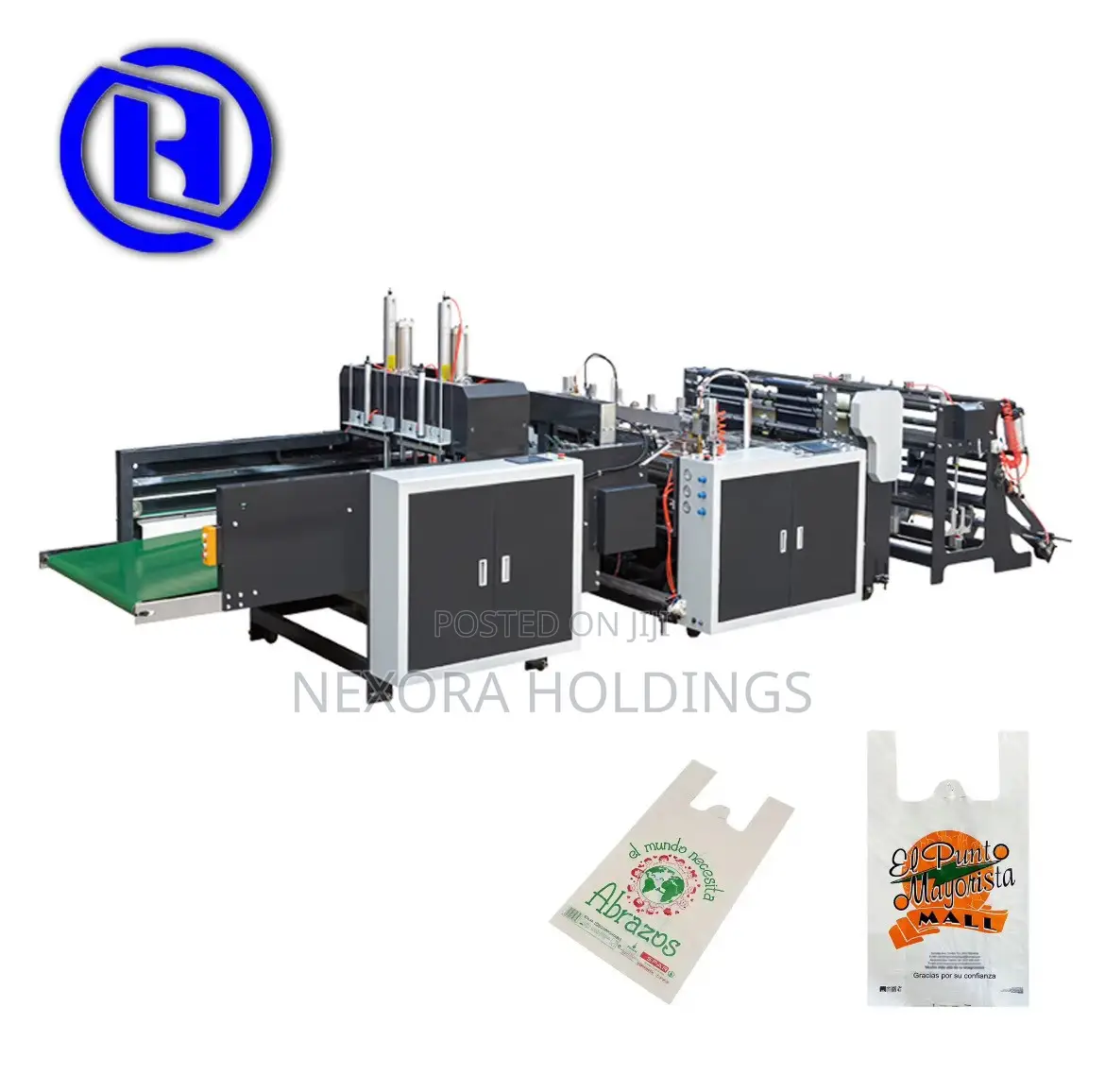 Full Automatic Super Speed Biodegradable Plastic T Shirt Bag Machine