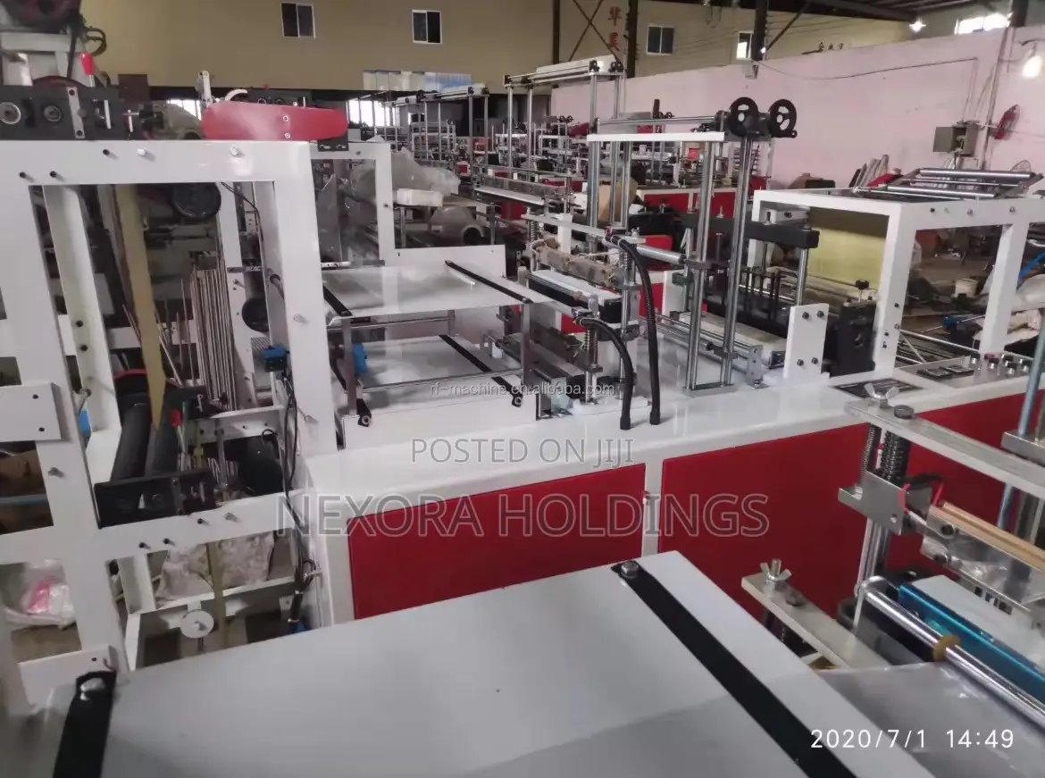 Full Automatic Super Speed Biodegradable Plastic T Shirt Bag Machine