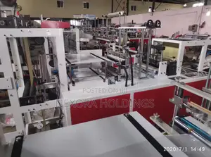 Full Automatic Super Speed Biodegradable Plastic T Shirt Bag Machine