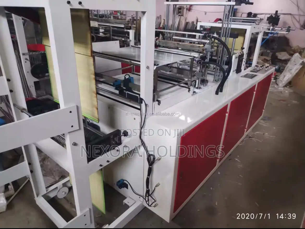 Full Automatic Super Speed Biodegradable Plastic T Shirt Bag Machine