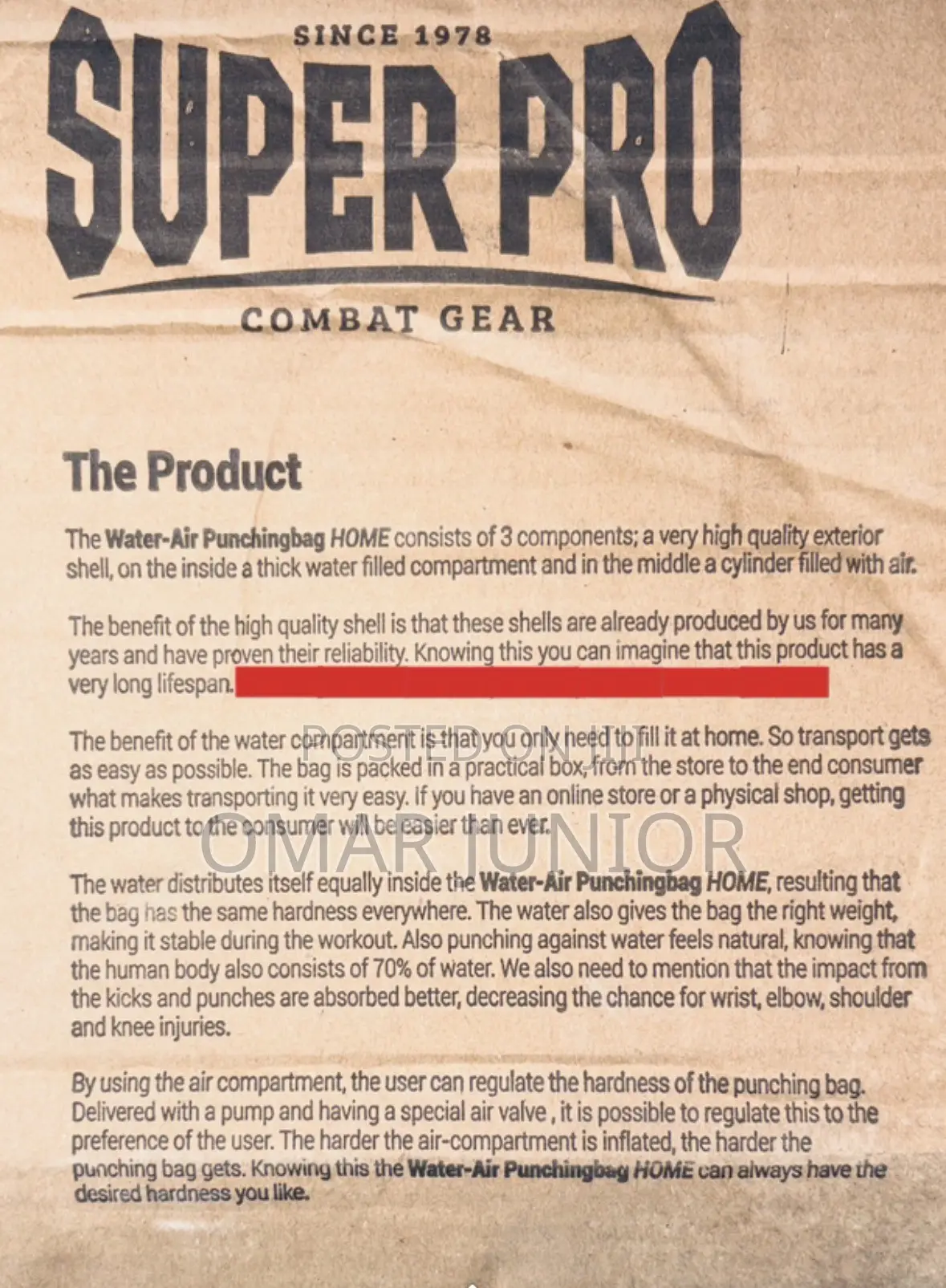 Super Pro Boxing Bag