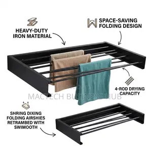 Wall-Mounted Collapsible Drying Rack