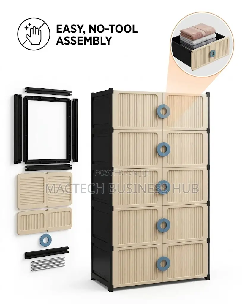 5-Tier Modern Modular Storage Cabinet