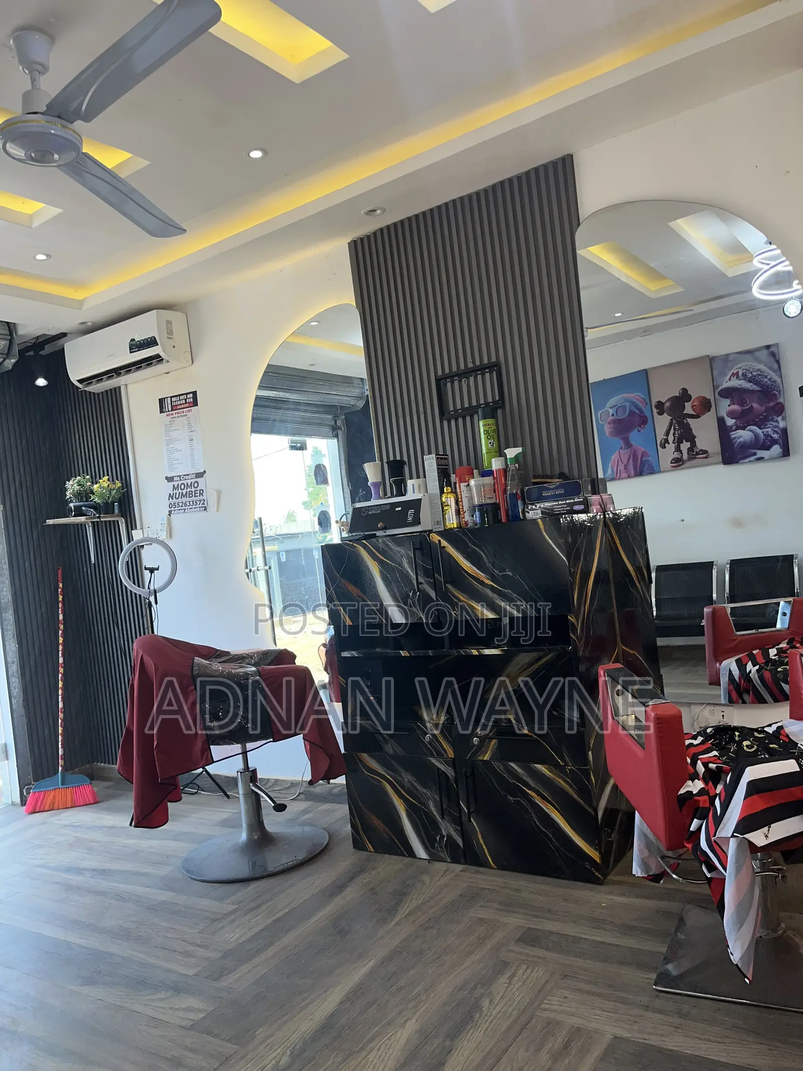 Fully Furnished Barbershop for Rent