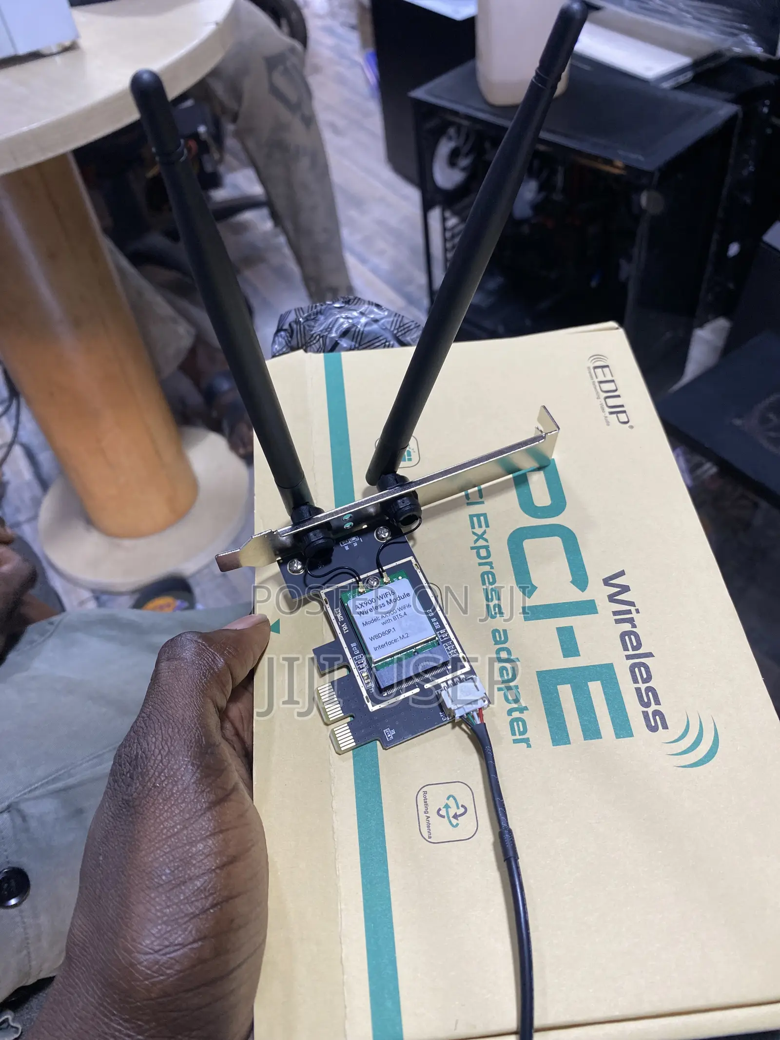 EDUP WIRELESS PCI-E AX210 WiFi 6E Desktop Kit, Expand to Tri-Band 6GHz