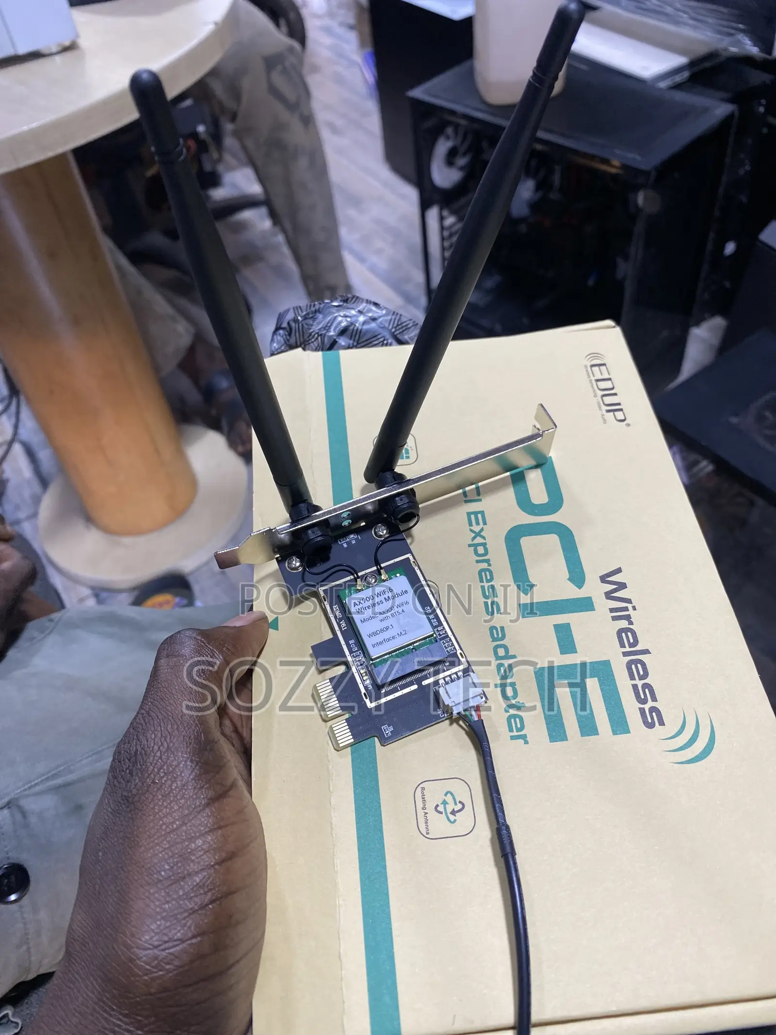 EDUP WIRELESS PCI-E AX210 WiFi 6E Desktop Kit, Expand to Tri-Band 6GHz