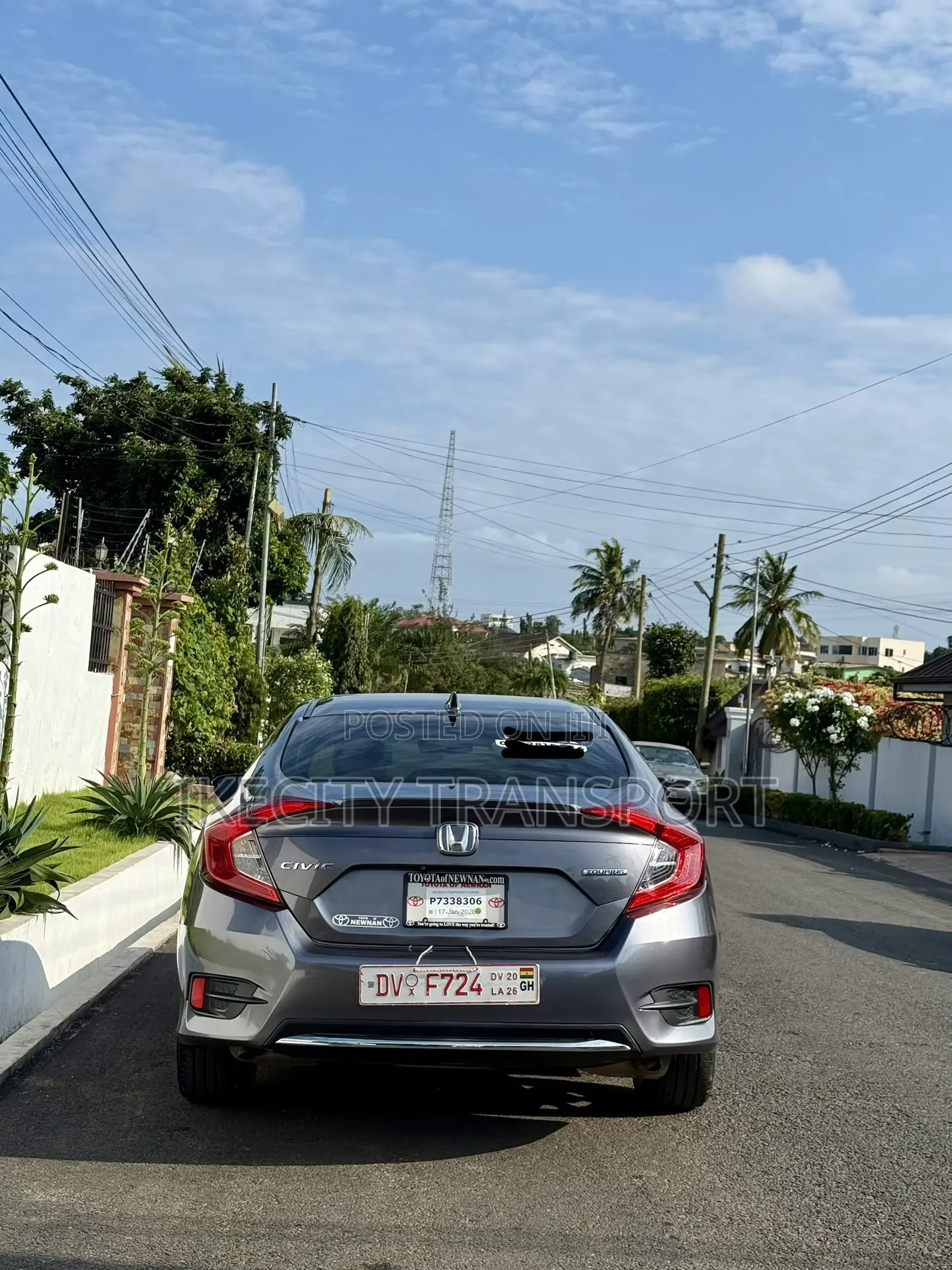 Honda Civic Touring Sedan 2019 Gray