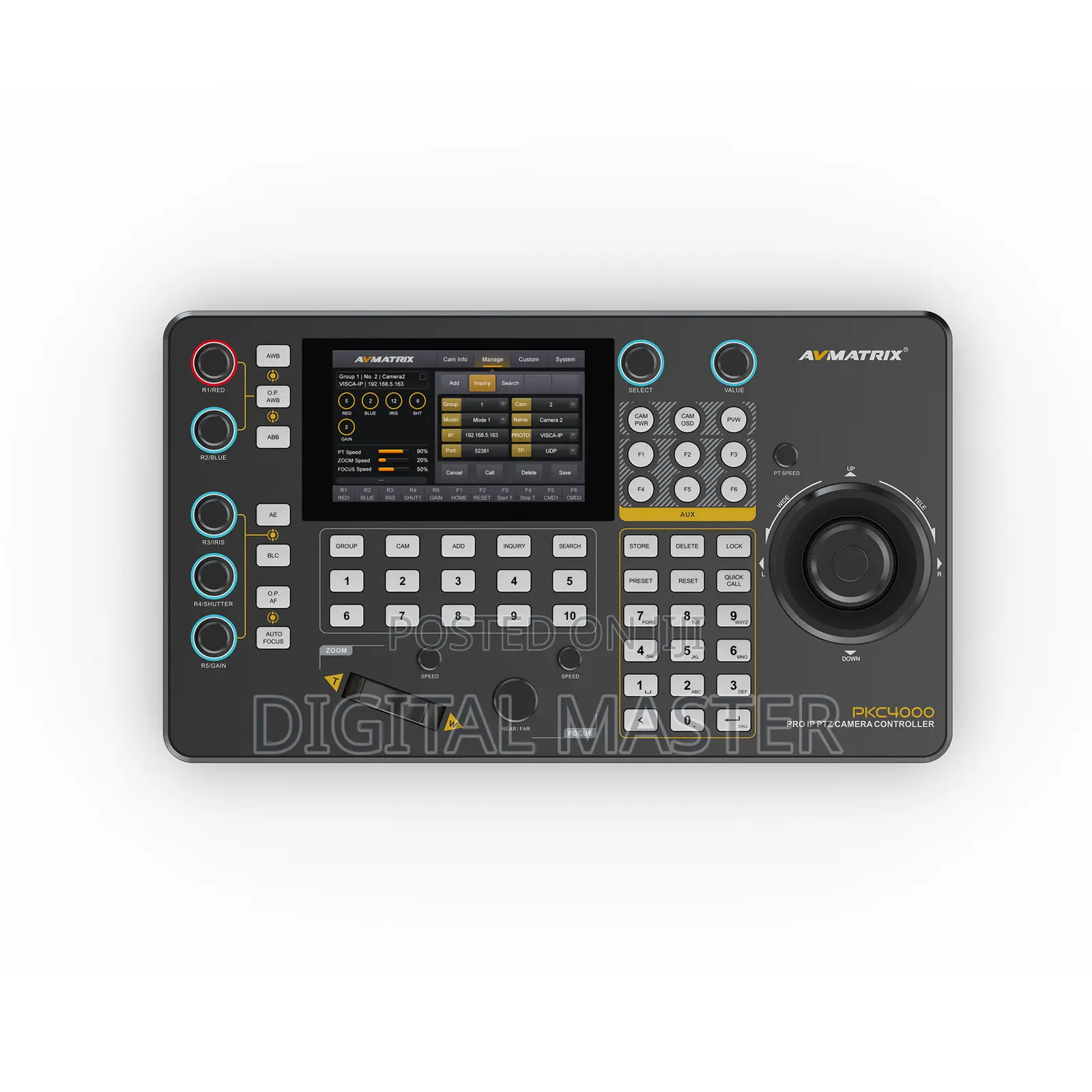 AVMATRIX PKC4000 IP & Serial PTZ Camera Controller With NDI