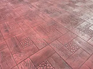 Brick Red Stamped Concrete