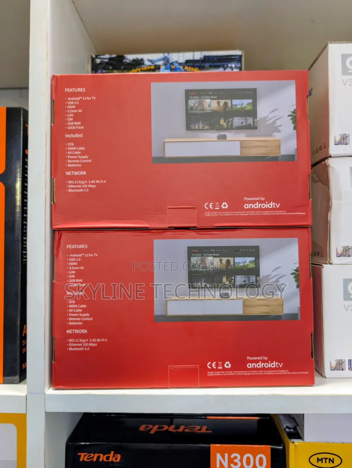 Airtel Universal 4G Router and 4K Android TV Box.