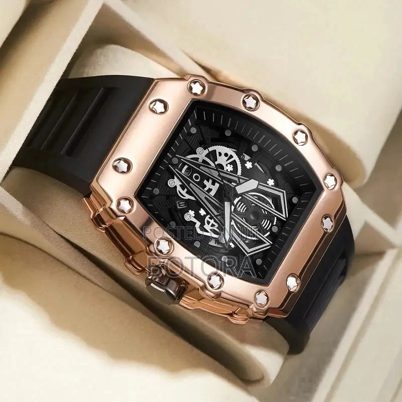 Men’S Square Sport Watch – Quartz Waterproof With Luminous Dial