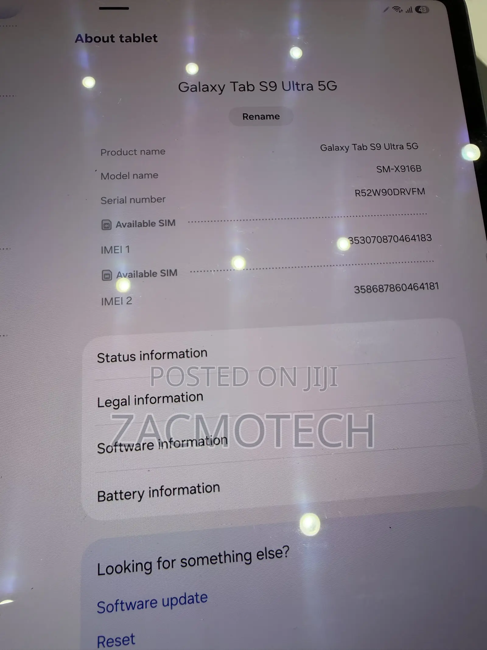 Samsung Galaxy Tab S9 Ultra 256 GB Gray